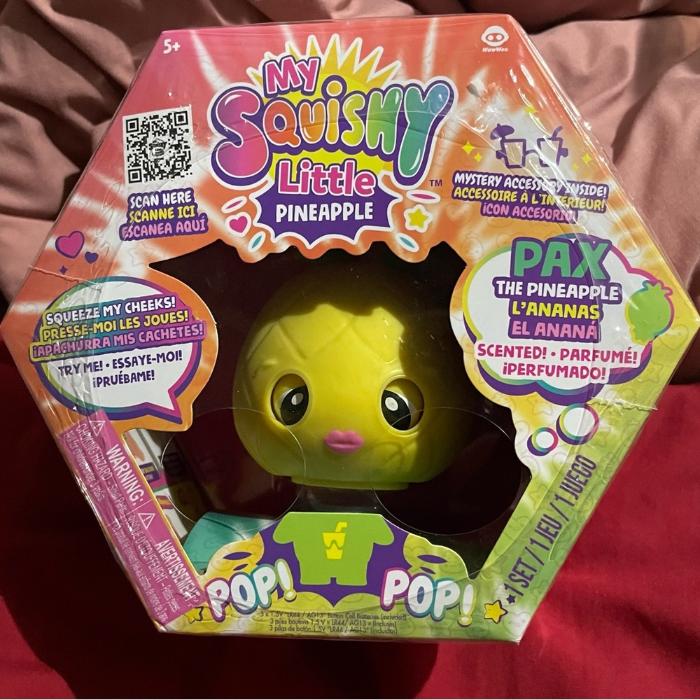 My Squishy Little Pineapple Toy - Yellow